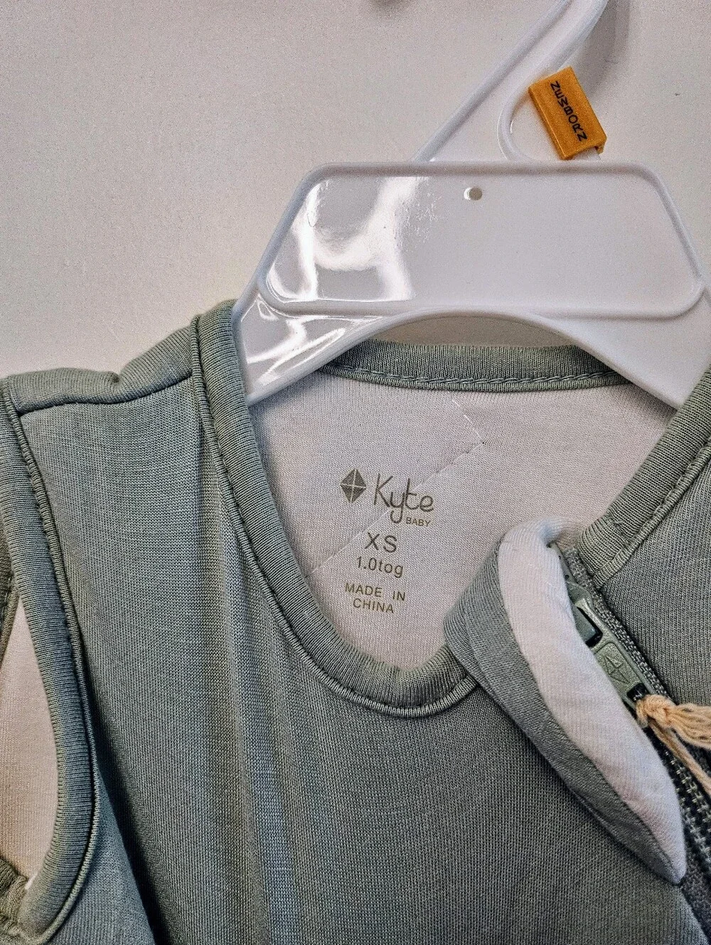 NEW Kyte Baby - Bamboo Sleeveless Sage Green Sleep Sack XS 1.0 Tog